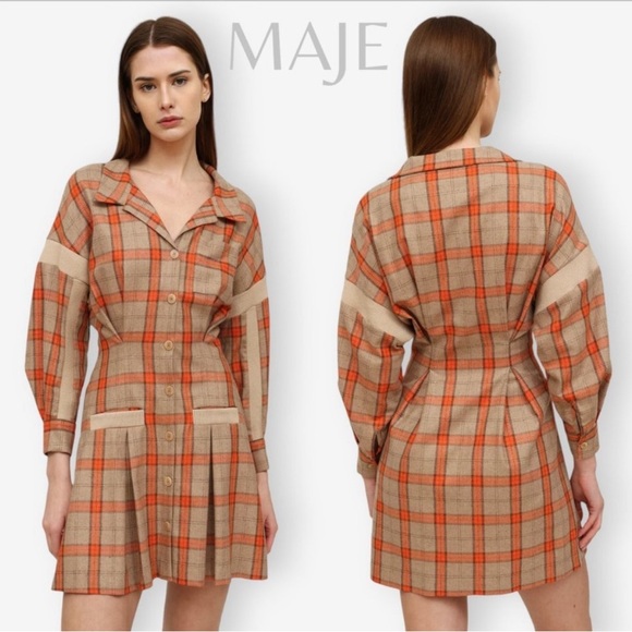 Maje Paris Plaid dress - Picture 15 of 15